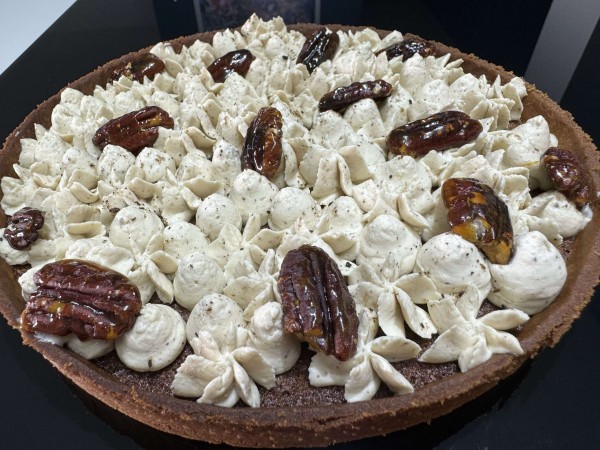tarte vanille pecan