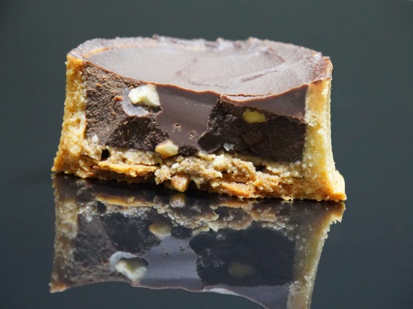 Tartelette au chocolat et praliné créée avec l'aide du chat GPT.