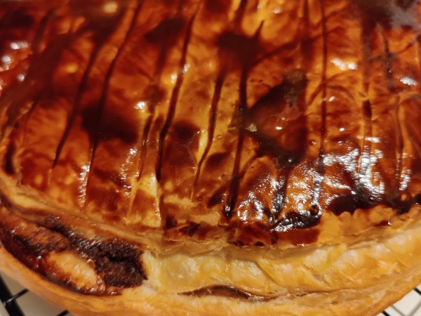 Galette des rois frangipane noisette par Stephane