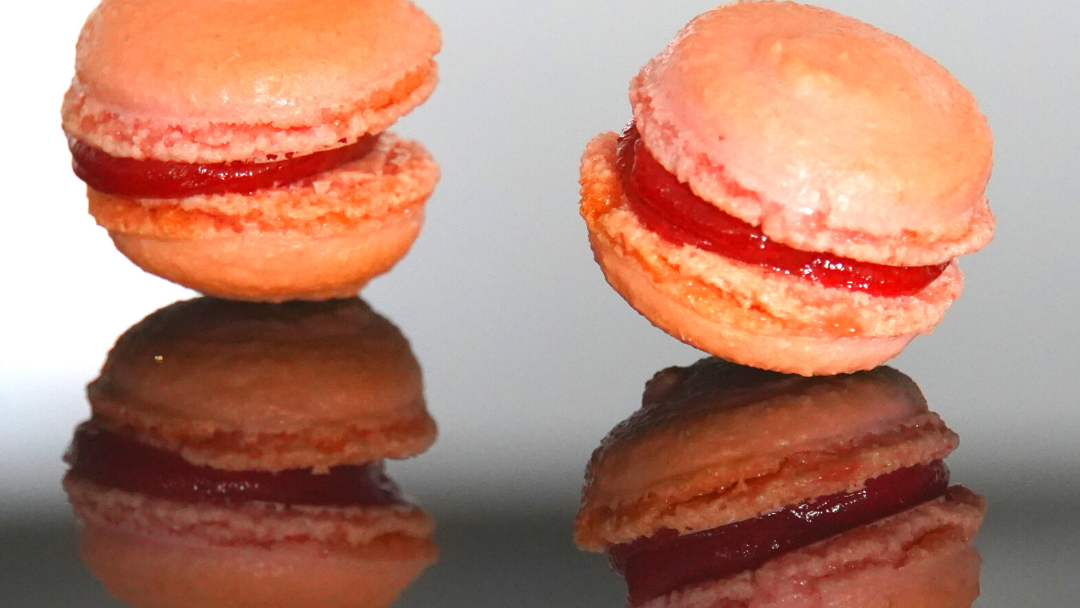 macaron fraise
