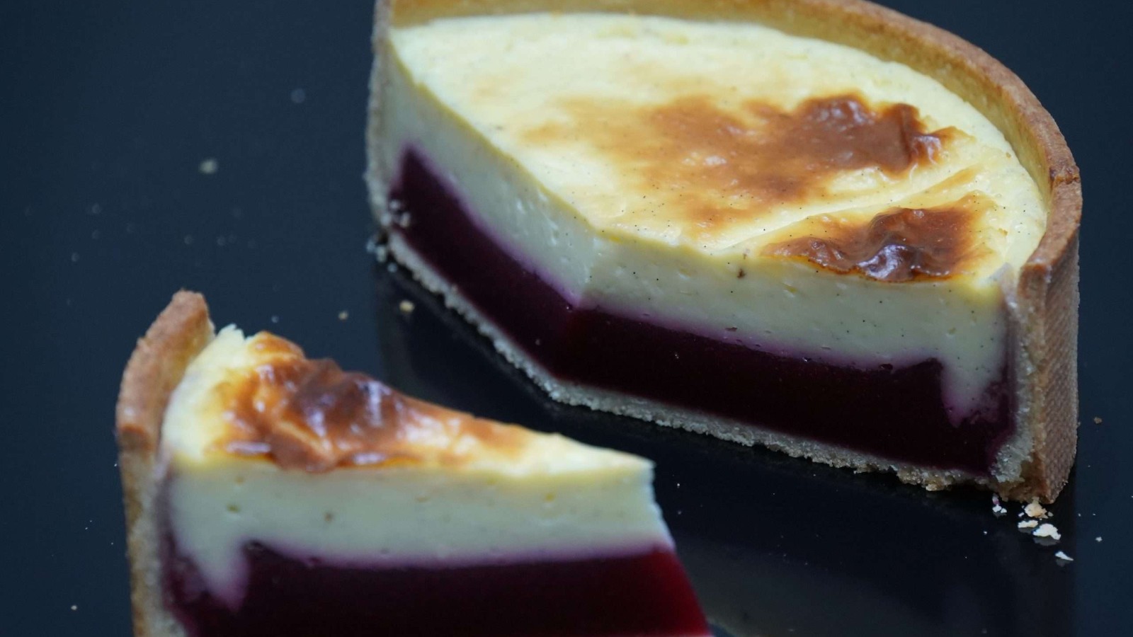 Flan Pâtissier vanille et insert framboise