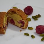 Choux pistache framboise