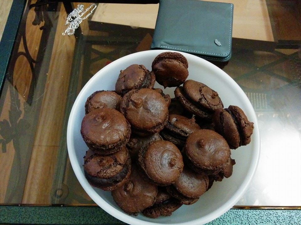 macaron chocolat raté